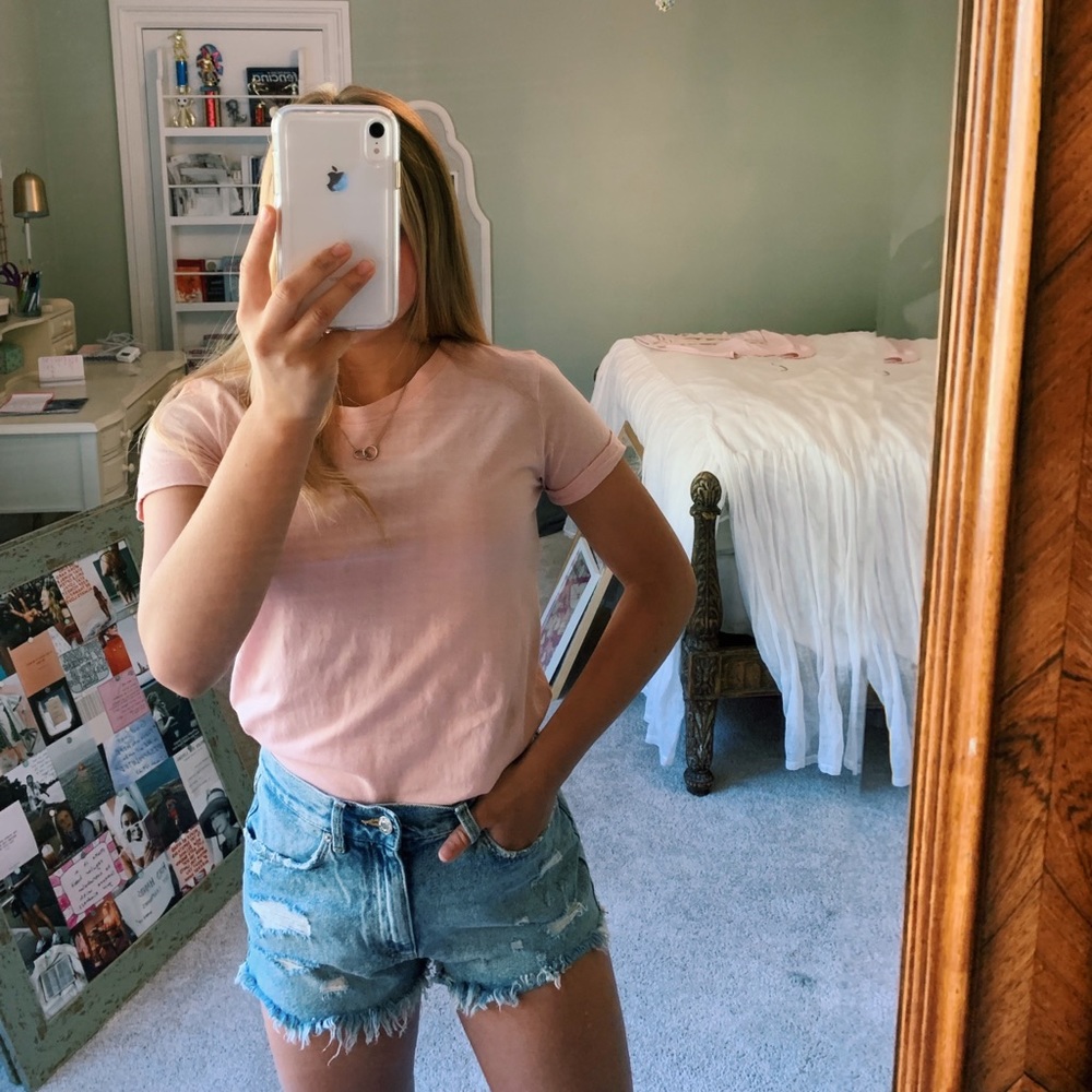 Pink Bershka t-shirt